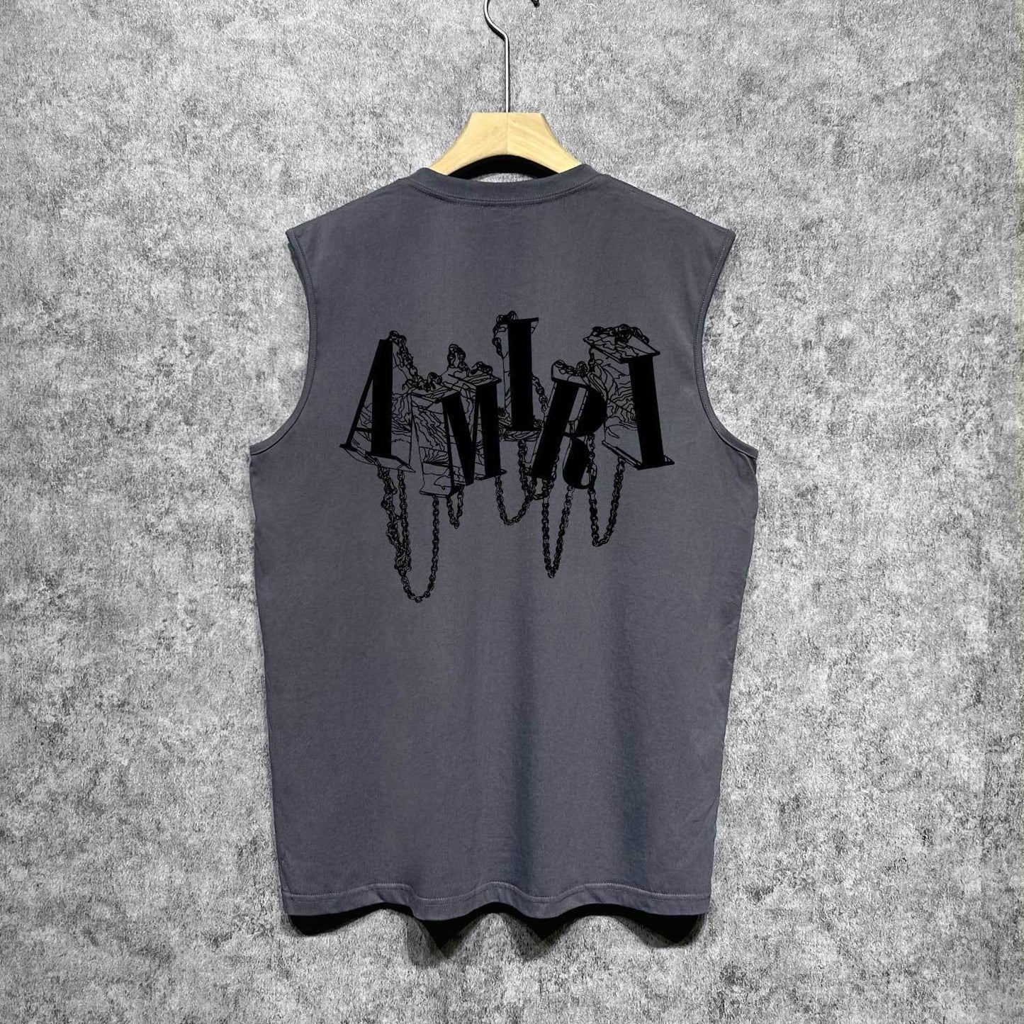 Amiri tank top chain letter printing