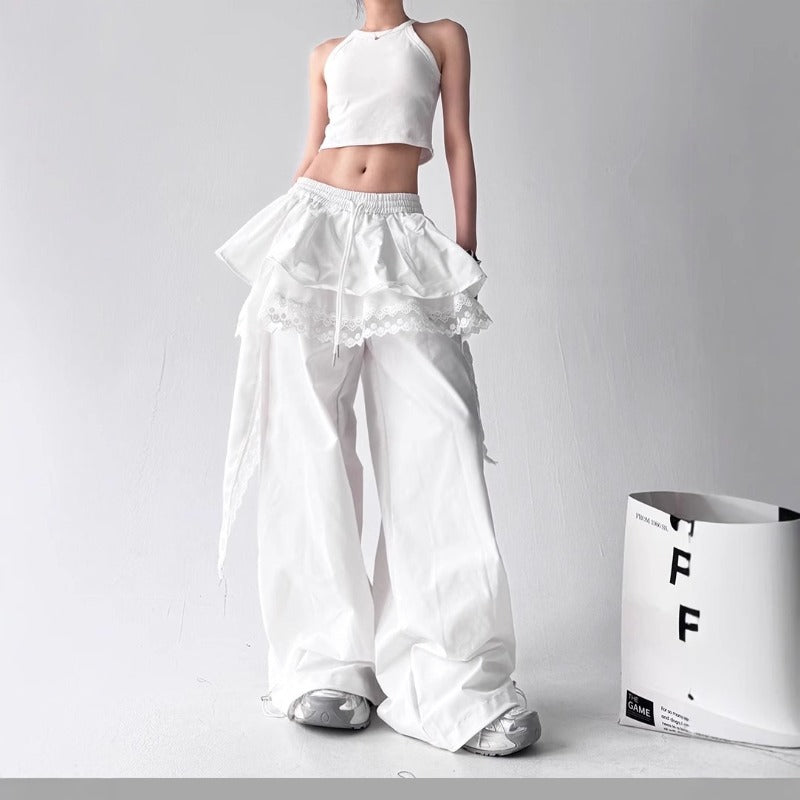 Women casual pants women loose wide leg pants