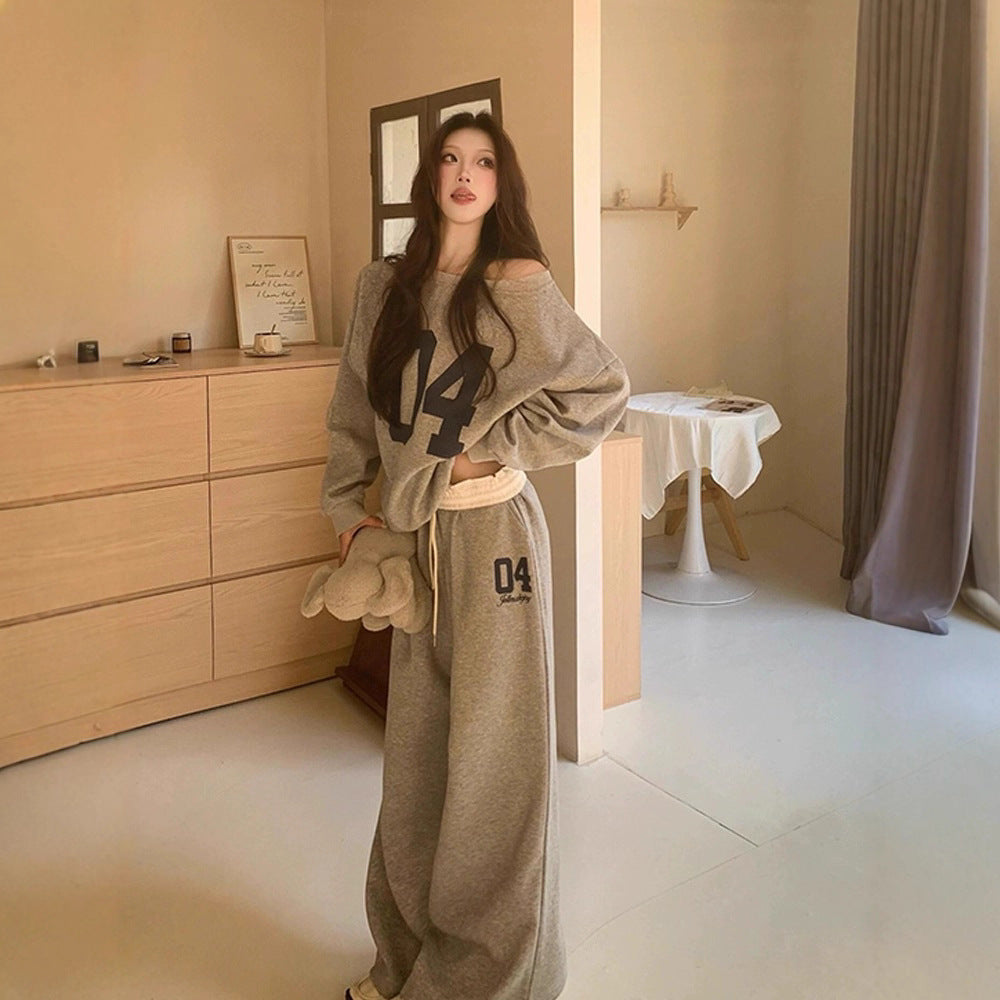 Women casual pant retroloose early autumn