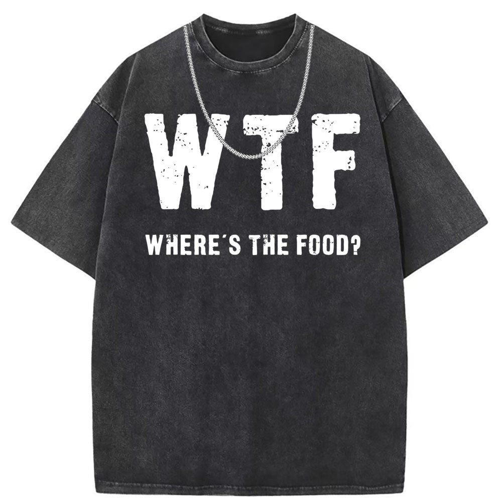 Men T Shirts Cotton short-sleeved T-shirt women's washed and old