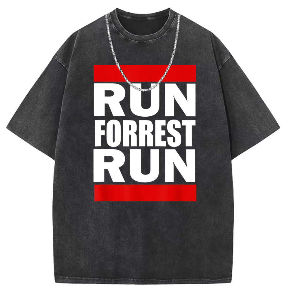 Men T Shirts Short Sleeve T-Shirts Women Washed Old American Street