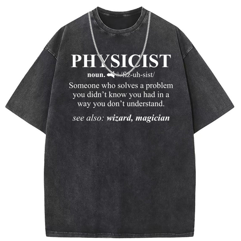 Men T Shirts Cotton short-sleeved T-shirt women's washed and old