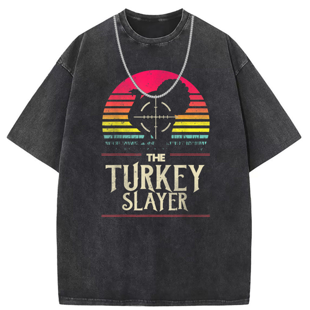 Men T Shirts Washed old punk short-sleeved T-shirt