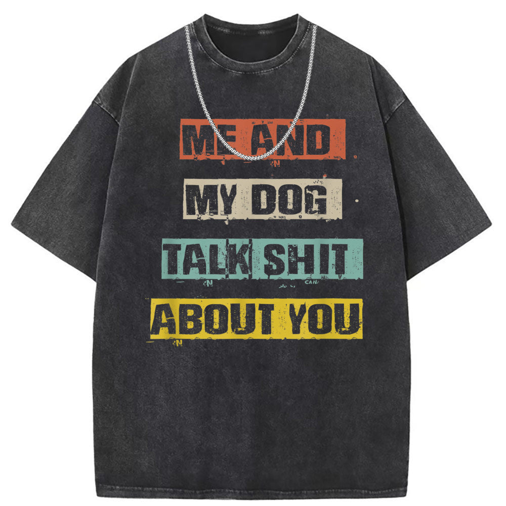 Men T Shirts Short Sleeve T-Shirts Women Washed Old American