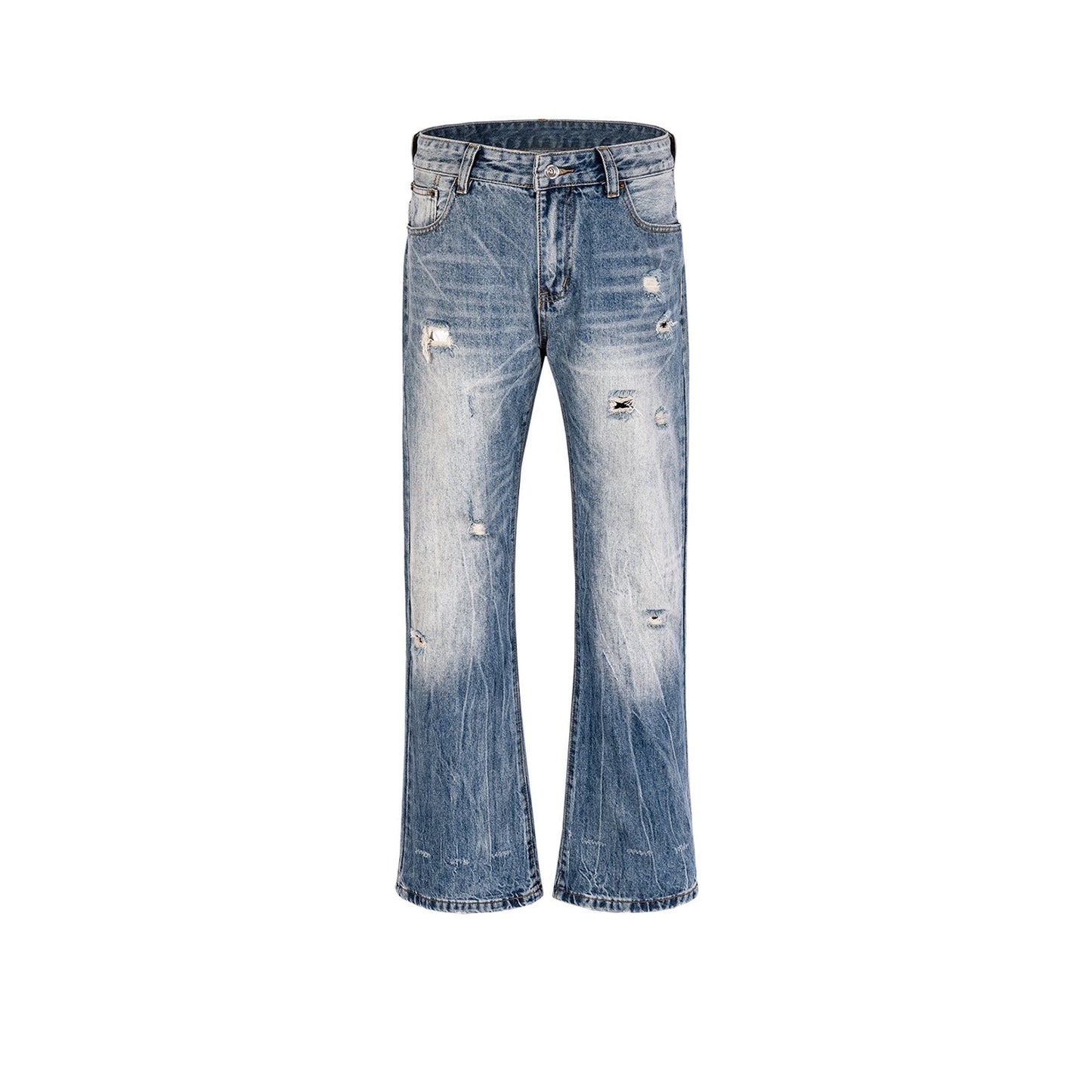 MIJKO Mens Vintage Pants MIJKO Pants Blue Jeans