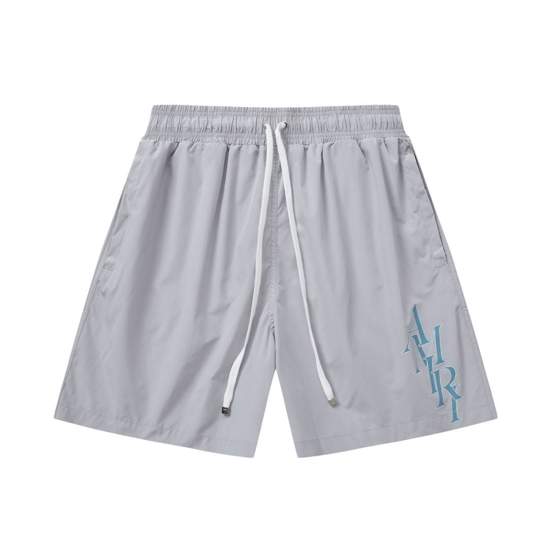 Amiri shorts drawstring slacks alphabet shorts