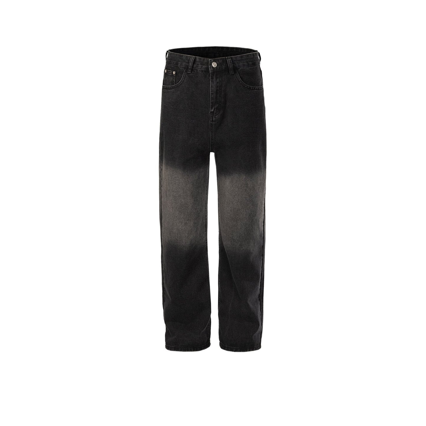 MIJKO Men's Vintage Pants MIJKO Men's and Women's Wide Feet Washed Jeans