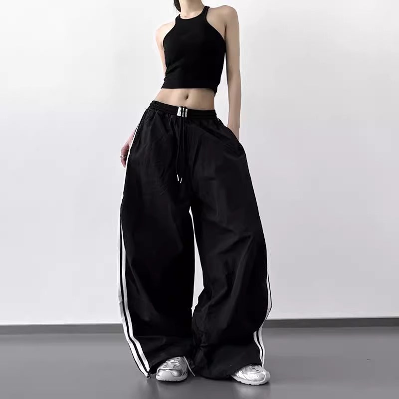Women casual pants hiphop casual pants summer super loose quick-drying sports overalls
