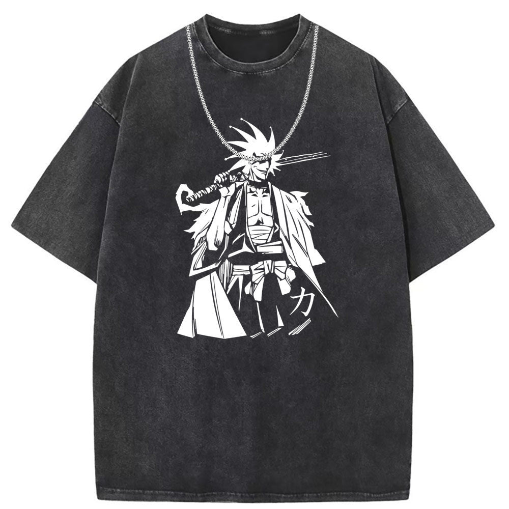 Men T Shirts Crew neck short sleeve T-shirt washed old American style