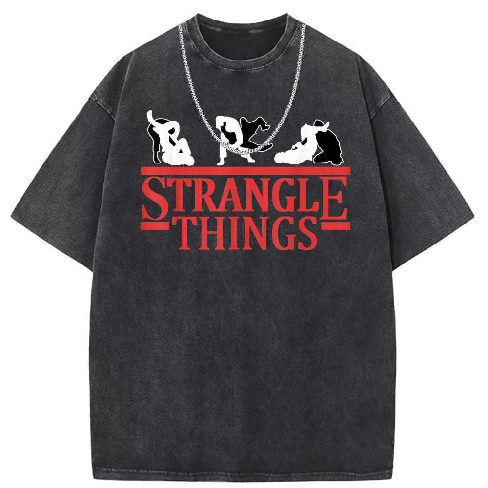 Men T Shirts Crew neck short-sleeved T-shirt washed and old