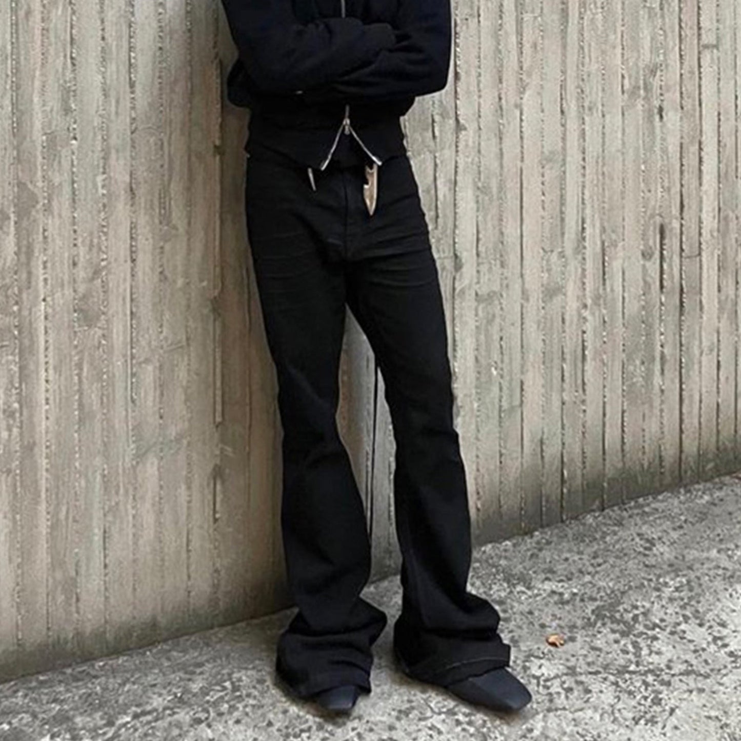 MIJKO Men's Vintage Pants MIJKO Men's Women's Spring/Summer Hip Hop Trousers Wide Leg Flared Jeans