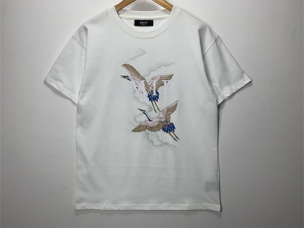 Amiri T Shirt Round Neck Printed Loose