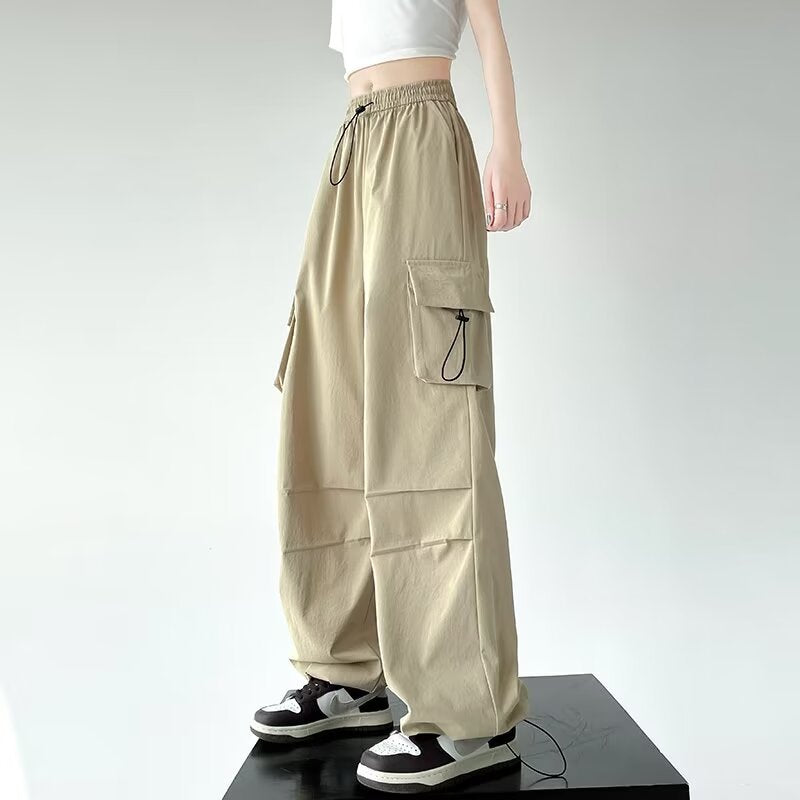 Women casual pants retro spring summer loose