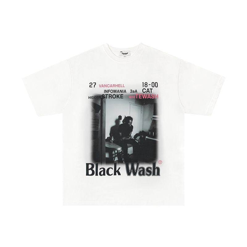 Men T Shirts Trendy Hip Hop Loose Short Sleeves
