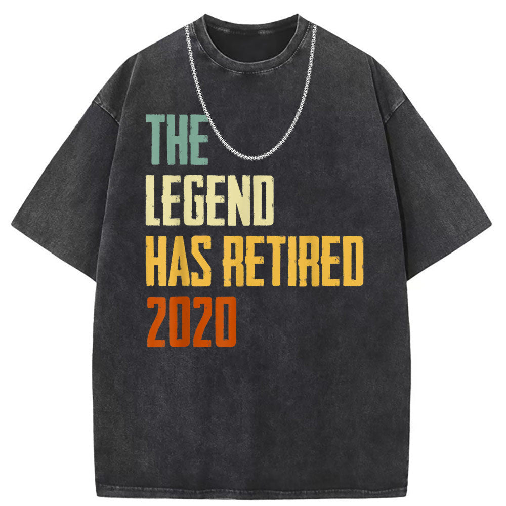 Men T Shirts Washed old punk short-sleeved T-shirt