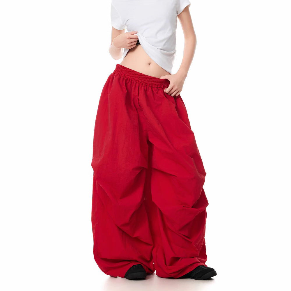 Women casual pant retrosummerloose elastic waist