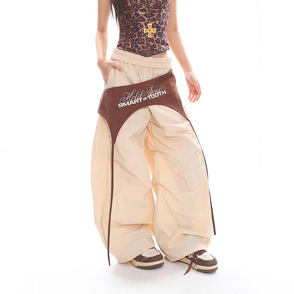 Women casual pants scimitar paratrooper pants