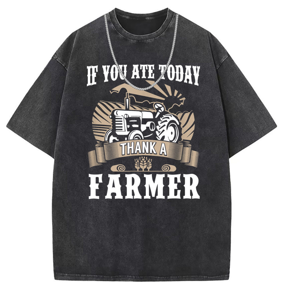Men T Shirts Short Sleeve T-Shirts Women Washed Old American