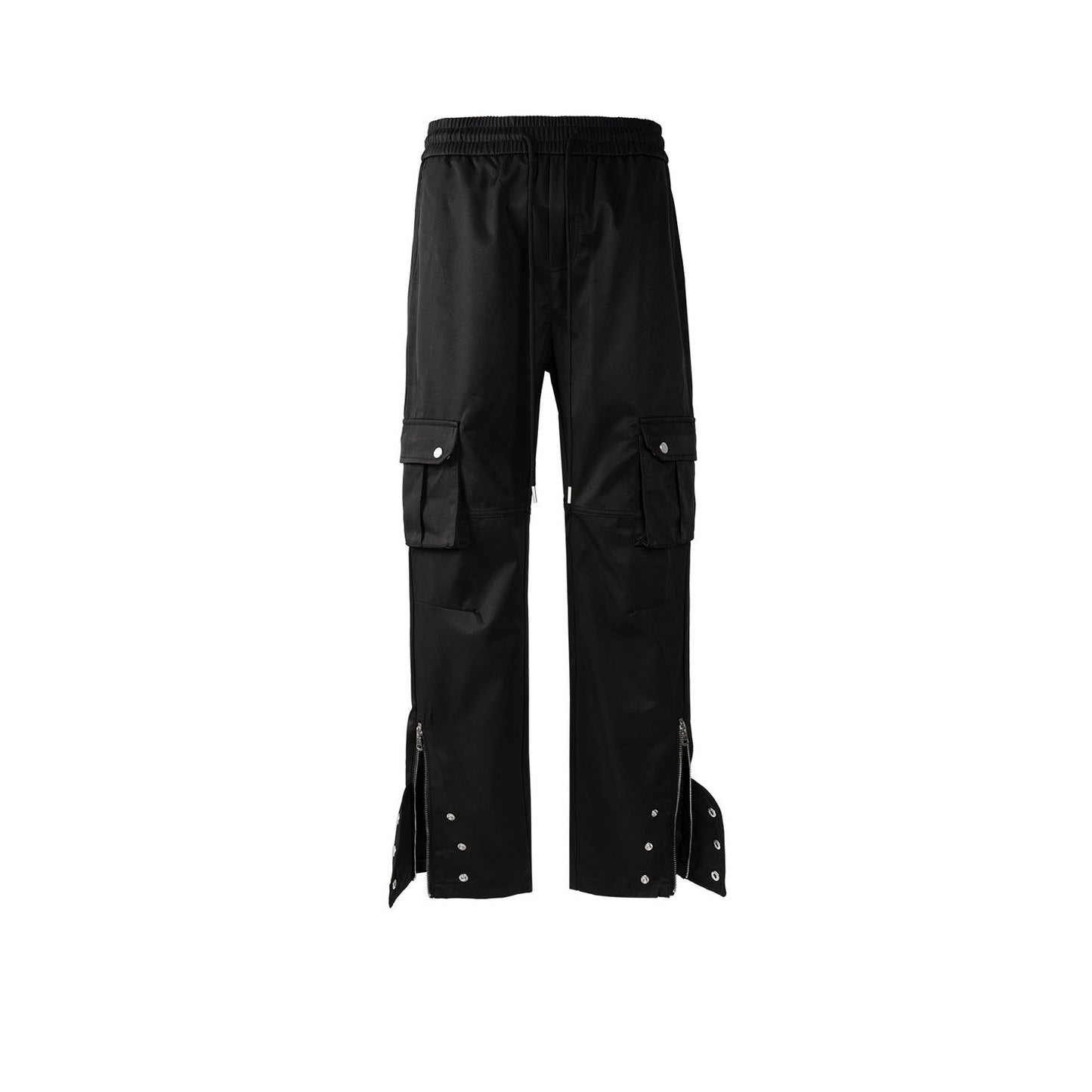 MIJKO Men's Vintage Pants MIJKO trousers men's and women's drawstring zipper trousers casual sweatpants