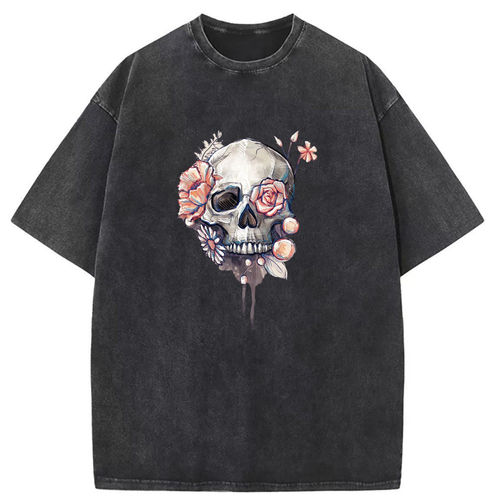 Men T Shirts Washed Old Retro Trend