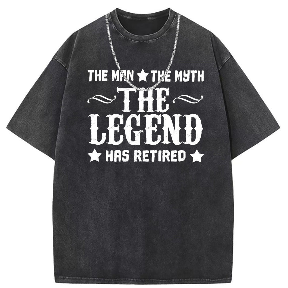 Men T Shirts Crew neck short-sleeved T-shirt washed and old