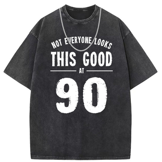 Men T Shirts Vintage oversize printed short-sleeved T-shirt