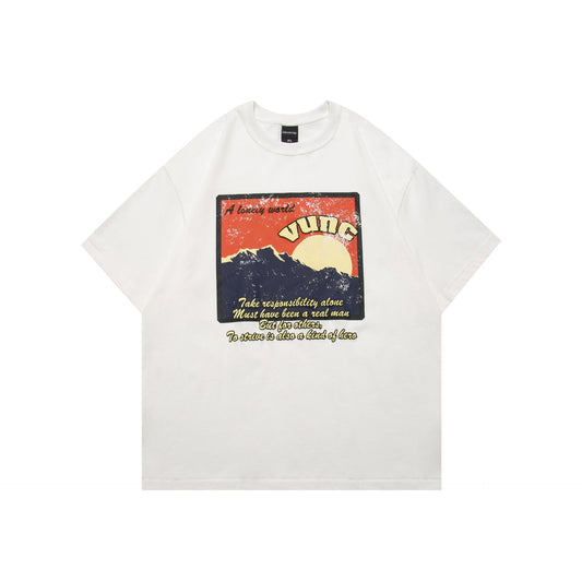 Men's T Shirts Printed T-Shirts Men's Cotton Short Sleeves