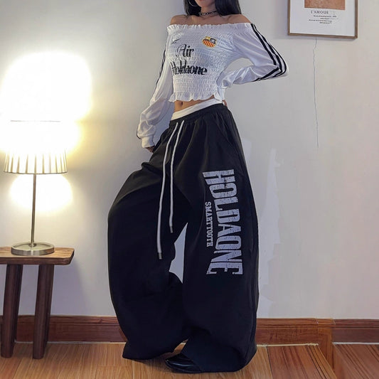 Women casual pant retroloose