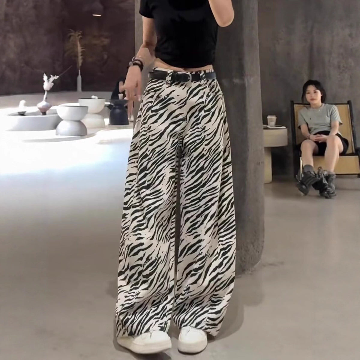 Women casual pant women's high waistslimming lookeasiest for match