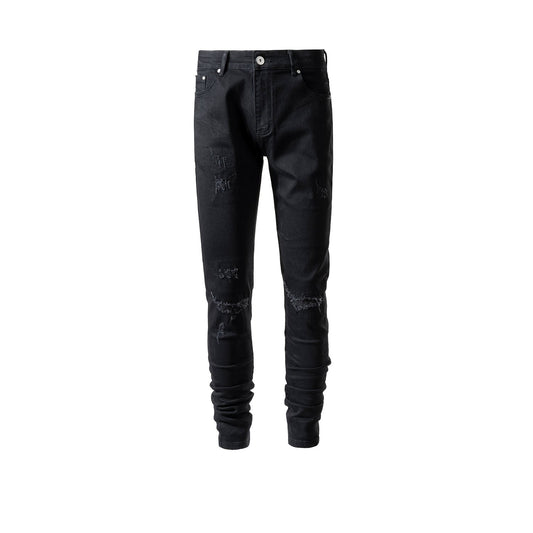 MIJKO Men's Vintage Pants MIJKO Men's Women's Spring and Summer Urban High Street Pants Jeans