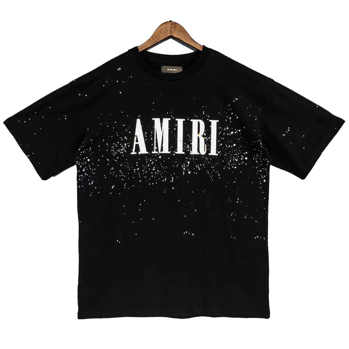 Amiri T Shirt Lettered Black Starry Sky