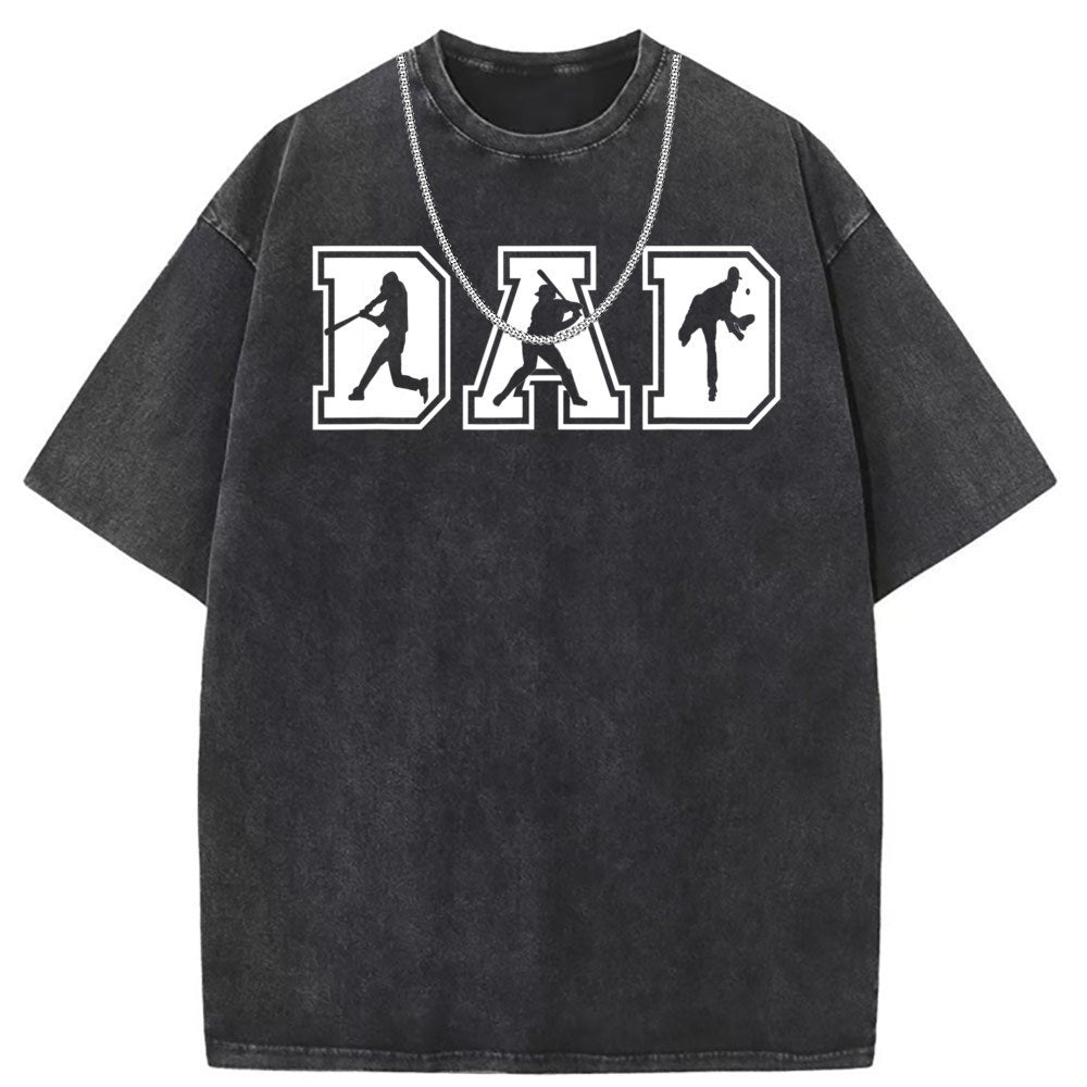 Men T Shirts Batik washed old punk cotton short-sleeved T-shirt