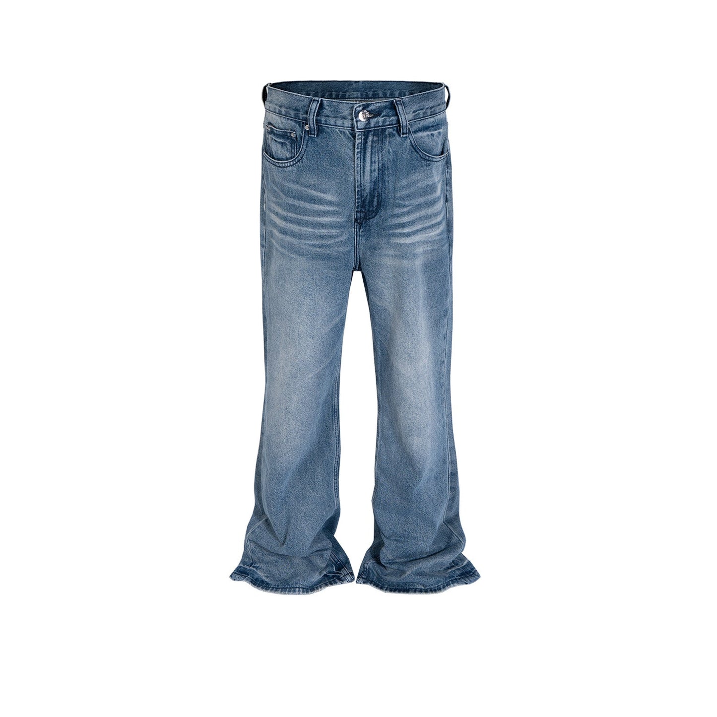 MIJKO Mens Vintage Pants Wide Leg Unisex Jeans