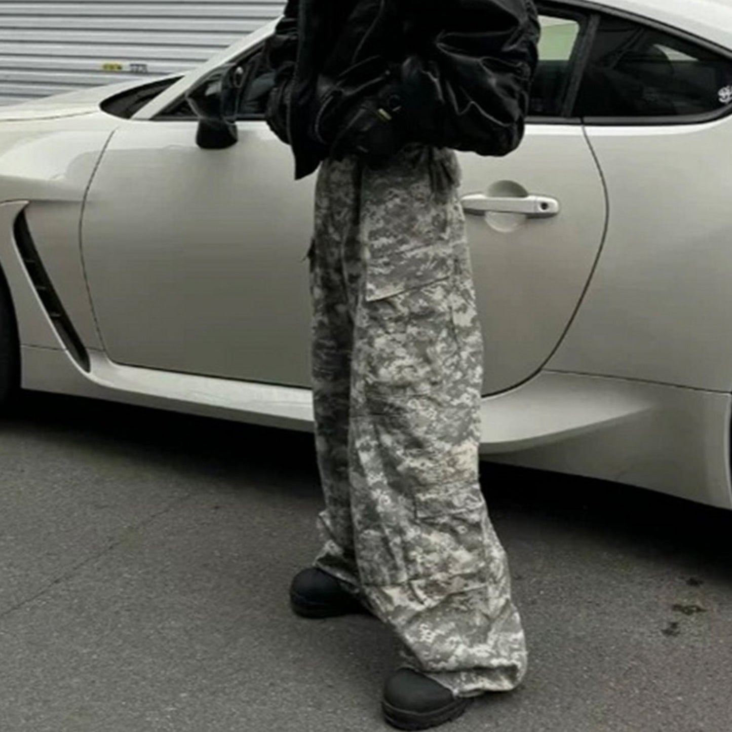 MIJKO Men's Vintage Pants MIJKO Men's Women's Baggy Overalls Straight Casual Pants