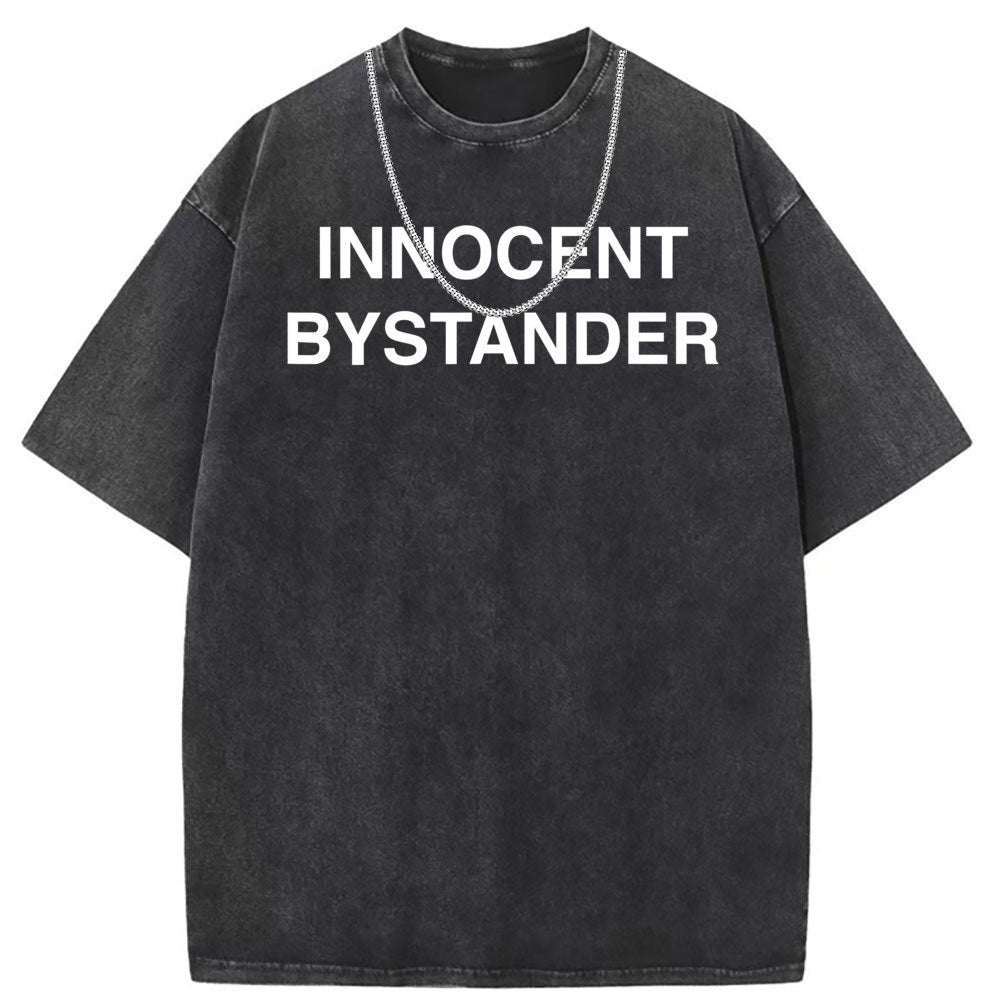Men T Shirts Short-sleeved T-shirt women washed and old