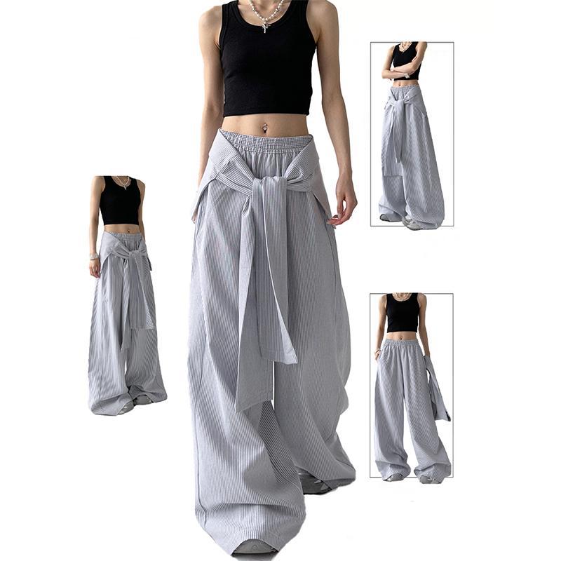 Women casual pants striped women summer loose