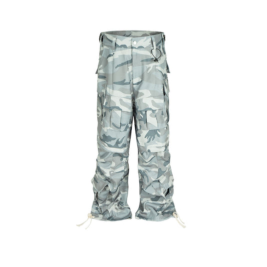 MIJKO Men's Vintage Pants MIJKO Men's Women's Casual Pants Camouflage Overalls