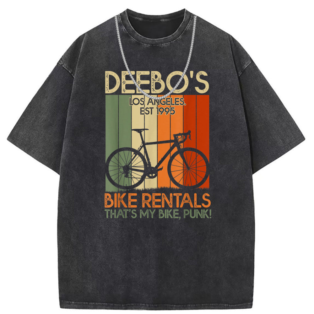 Men T Shirts Crew neck short sleeve T-shirt washed old American style