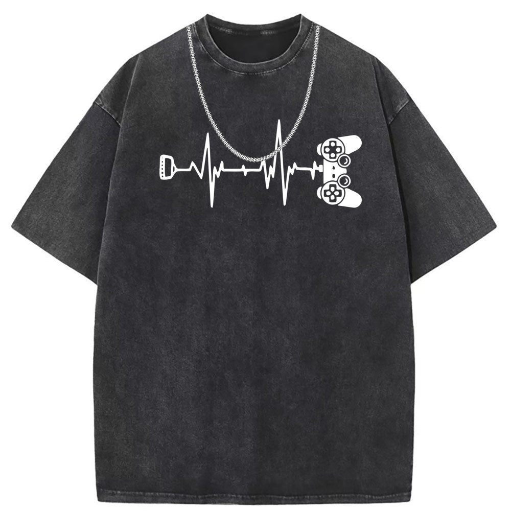 Men T Shirts Vintage old anime oversize printed short sleeves