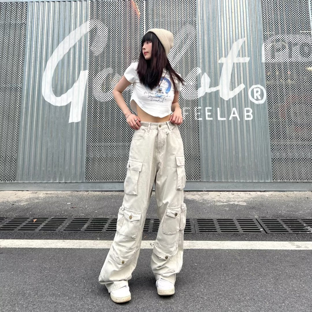 Women casual pants retro