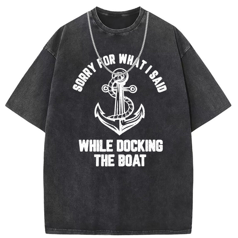 Men T Shirts Washed Old Printed Short Sleeve T-Shirts Women's Loose