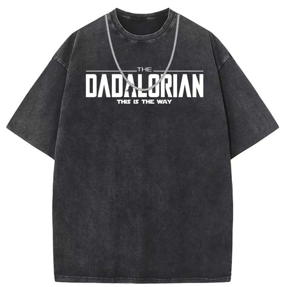 Men T Shirts Crew neck short sleeve T-shirt washed old American style