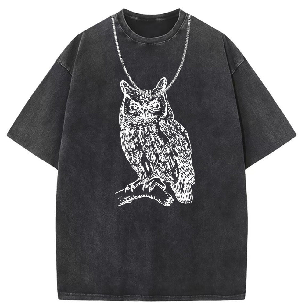 Men T Shirts Pure cotton round neck short-sleeved T-shirt women's washed and old