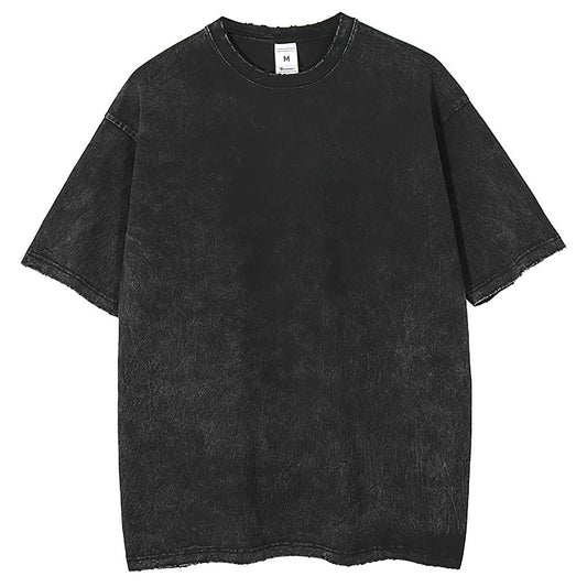 Mens T Shirts Vintage Washing T-Shirt Print Design Short Sleeve Whized