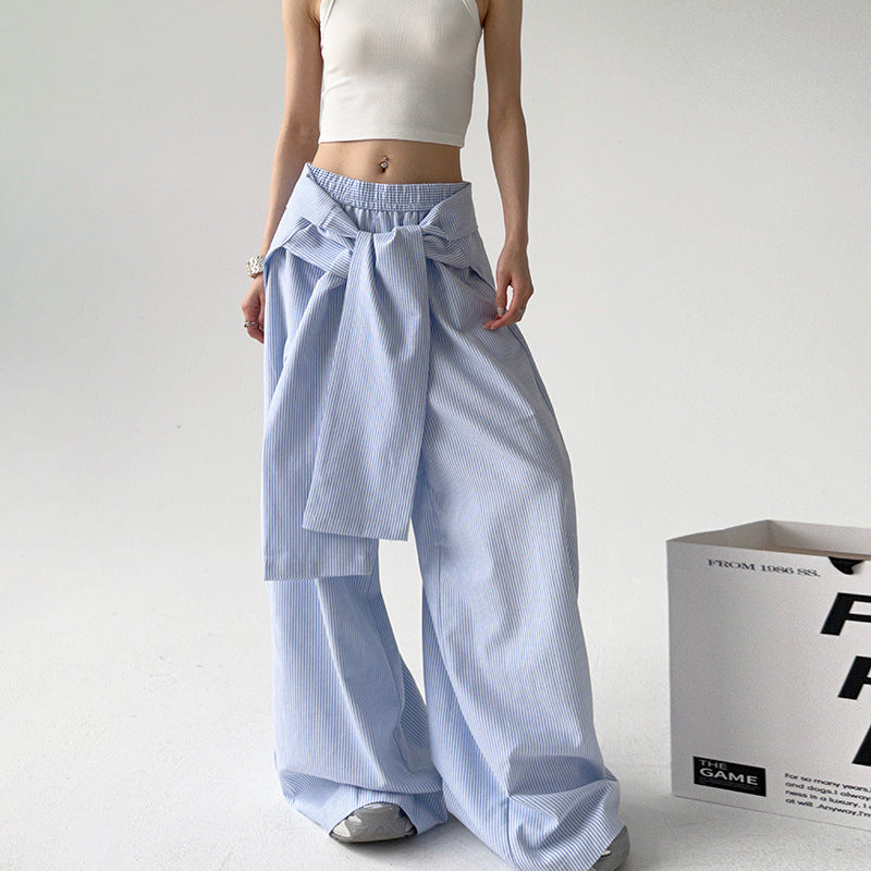 Women casual pants striped women summer loose