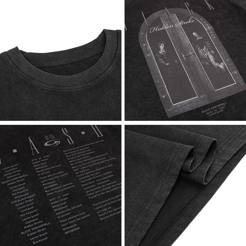 Mens T Shirts Do Old Oversize Short Sleeves