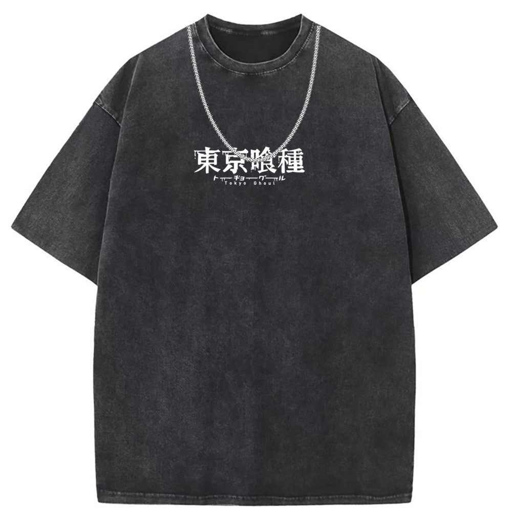 Men T Shirts T-shirt retro anime oversize loose