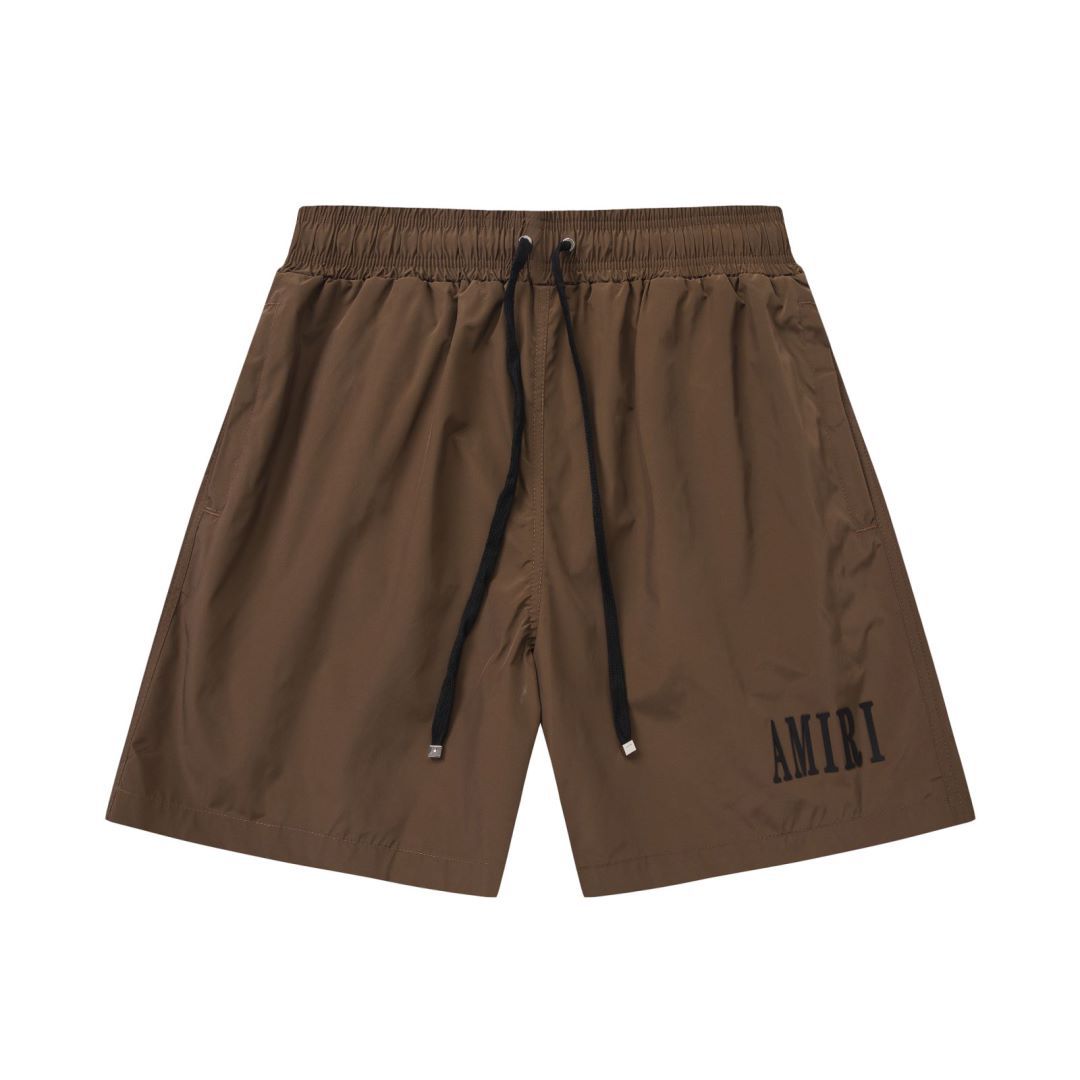 Amiri shorts drawstring slacks alphabet shorts