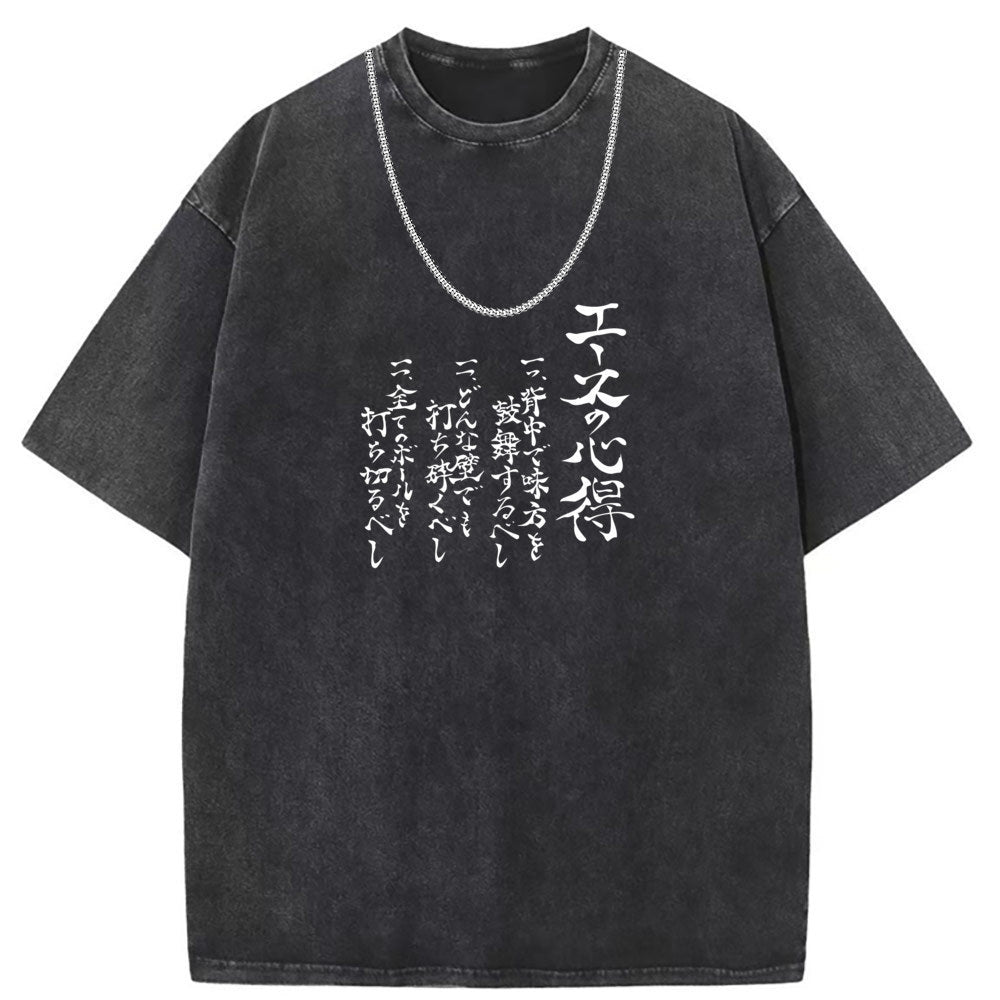 Men T Shirts Washed old punk cotton short sleeves