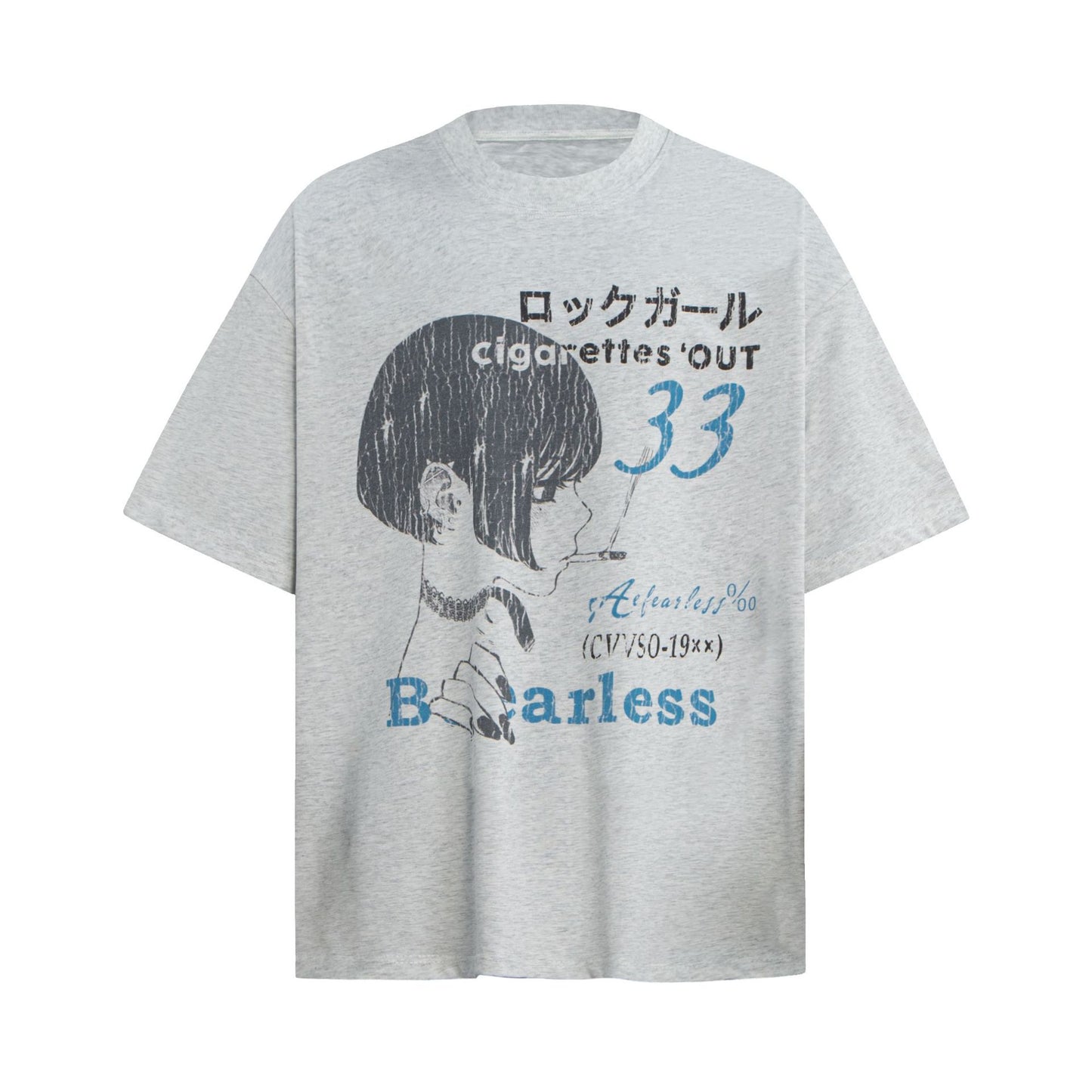 Men t shirts retro comic character loose short sleeve
